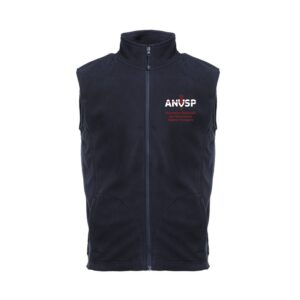 Veste micropolaire zippée sans manches (Homme) – Association Nationale des Vétérinaires Sapeurs Pompiers – K913