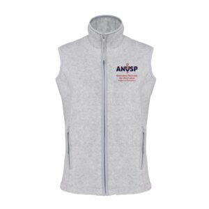 Veste micropolaire zippée sans manches (femme) – Association Nationale des Vétérinaires Sapeurs Pompiers - K906