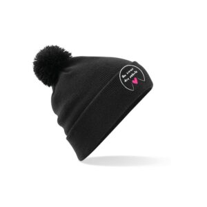 BONNET AVEC POMPOM - Au cœur des sabots - Noir - BF426