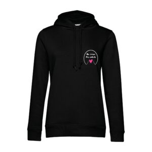 SWEAT A CAPUCHE (femme) – Au cœur des sabots - Noir - BCW34B
