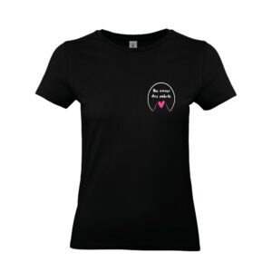 T-SHIRT (femme) - Au cœur des sabots - Noir - BC04T
