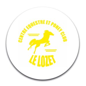STICKER ROND - Centre équestre Le Lozet - STI001
