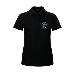 Polo premium (femme) - CERCLE CYNOPHILE ST ROCH LAND'S  - Noir - BCW463