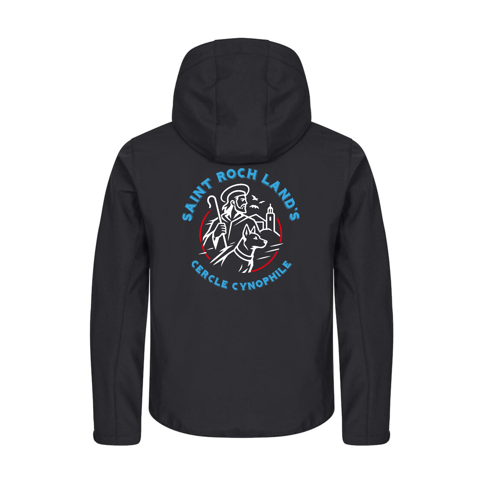 SOFTSHELL "Classic" (homme) - CERCLE CYNOPHILE ST ROCH LAND'S - Noir - 0200912 – Image 3