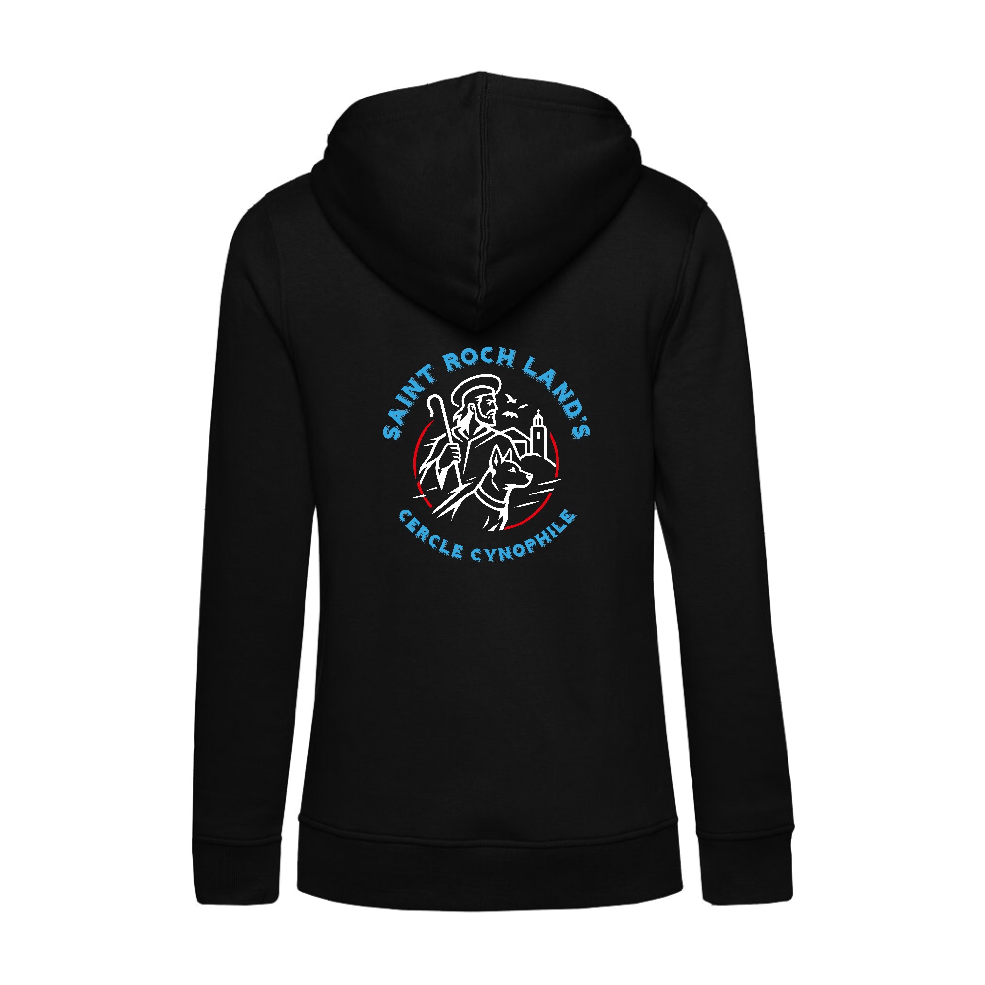 SWEAT A CAPUCHE (femme) – CERCLE CYNOPHILE ST ROCH LAND'S - Noir - BCW34B – Image 3