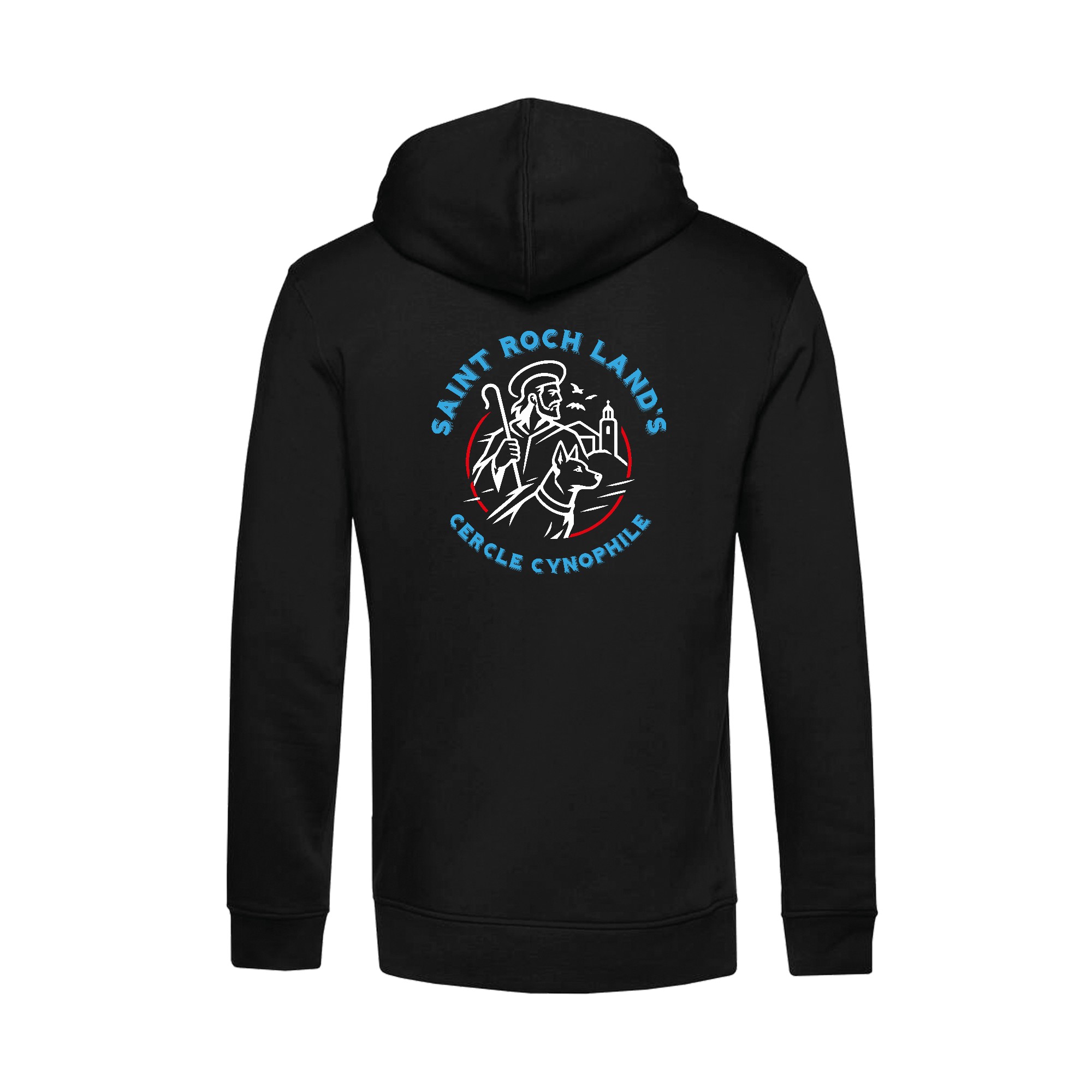 SWEAT A CAPUCHE (homme) - CERCLE CYNOPHILE ST ROCH LAND'S - Noir - BCU33B – Image 3