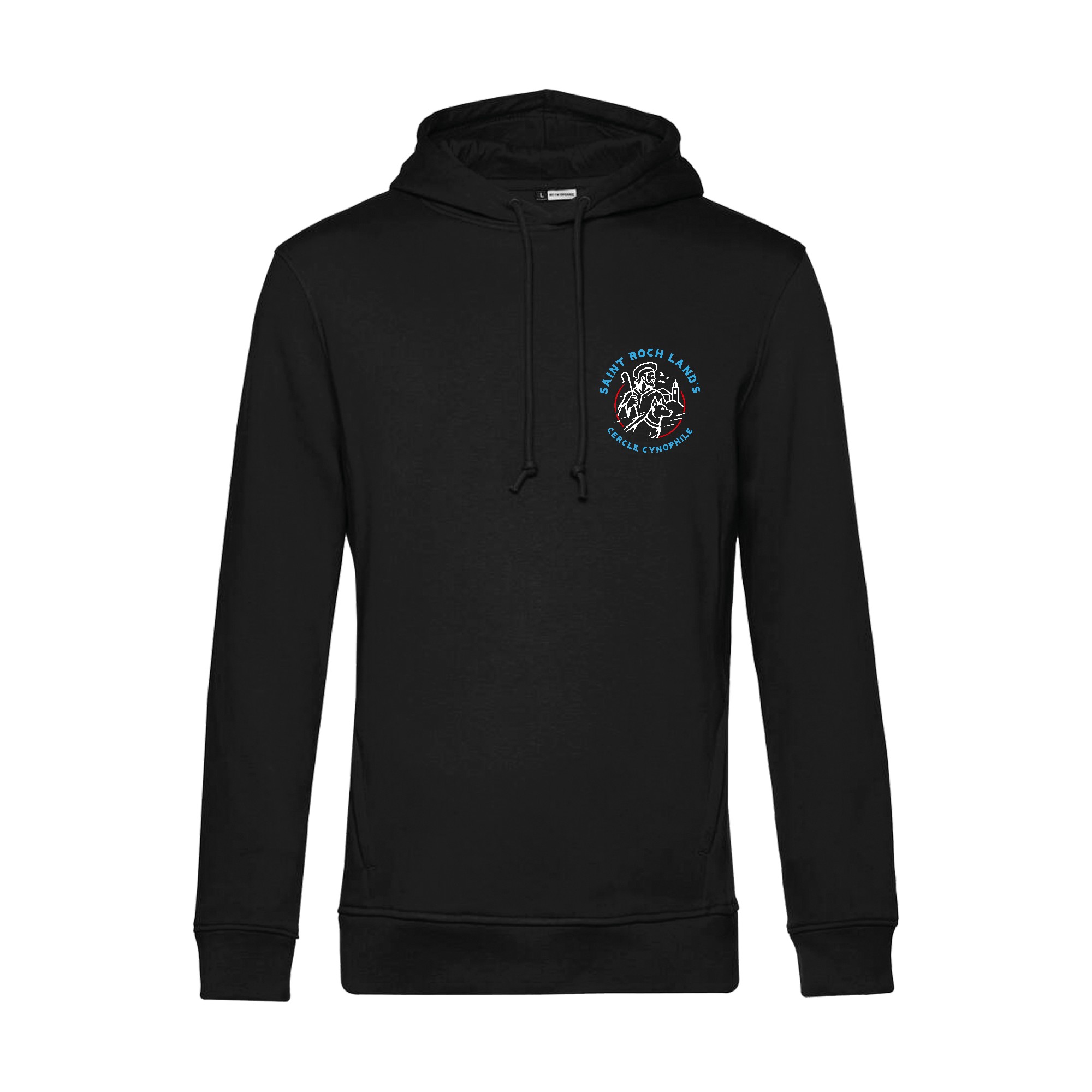 SWEAT A CAPUCHE (homme) - CERCLE CYNOPHILE ST ROCH LAND'S - Noir - BCU33B