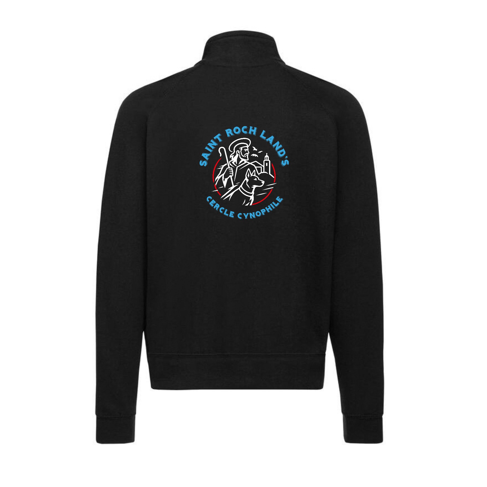 SWEAT ZIPPE SANS CAPUCHE (femme) - CERCLE CYNOPHILE ST ROCH LAND'S - Noir - 021039 – Image 3