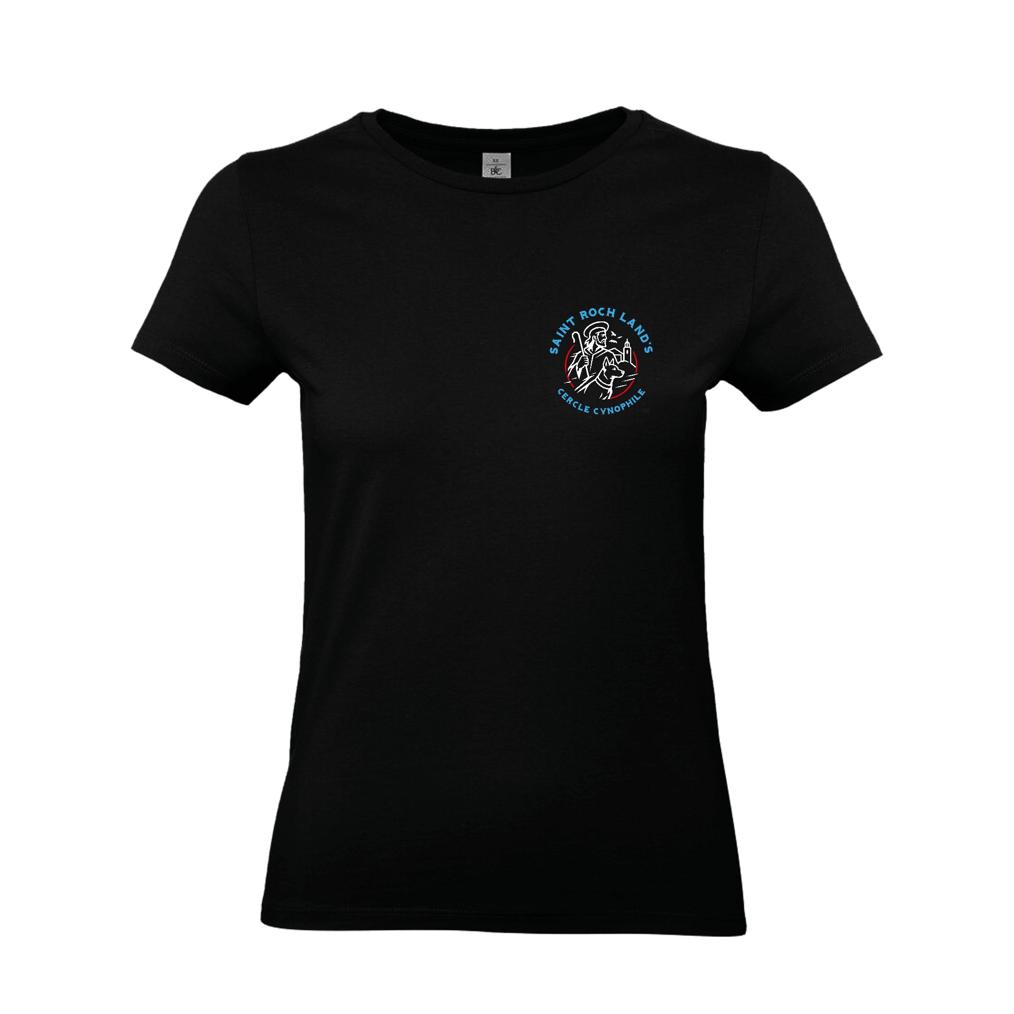 T-SHIRT (femme) - CERCLE CYNOPHILE ST ROCH LAND'S - Noir - BC04T