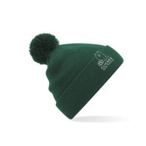 BONNET AVEC POMPOM - Clichés aux poils - Vert Foret - BF426