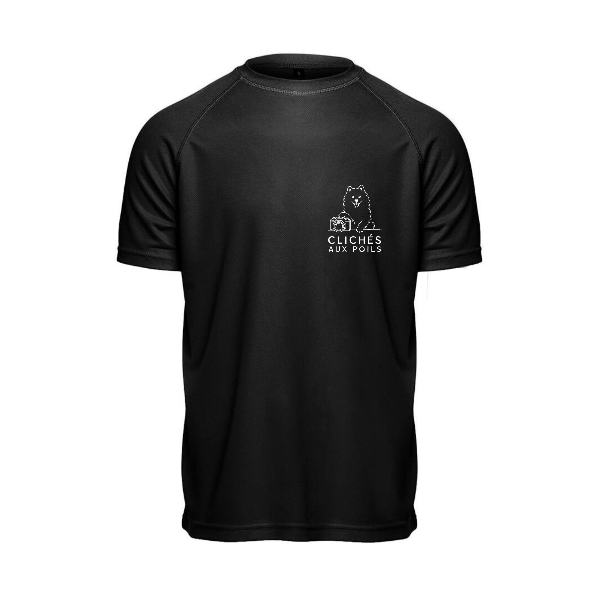 T-Shirt respirant (homme) - Clichés aux poils - Noir - IB300