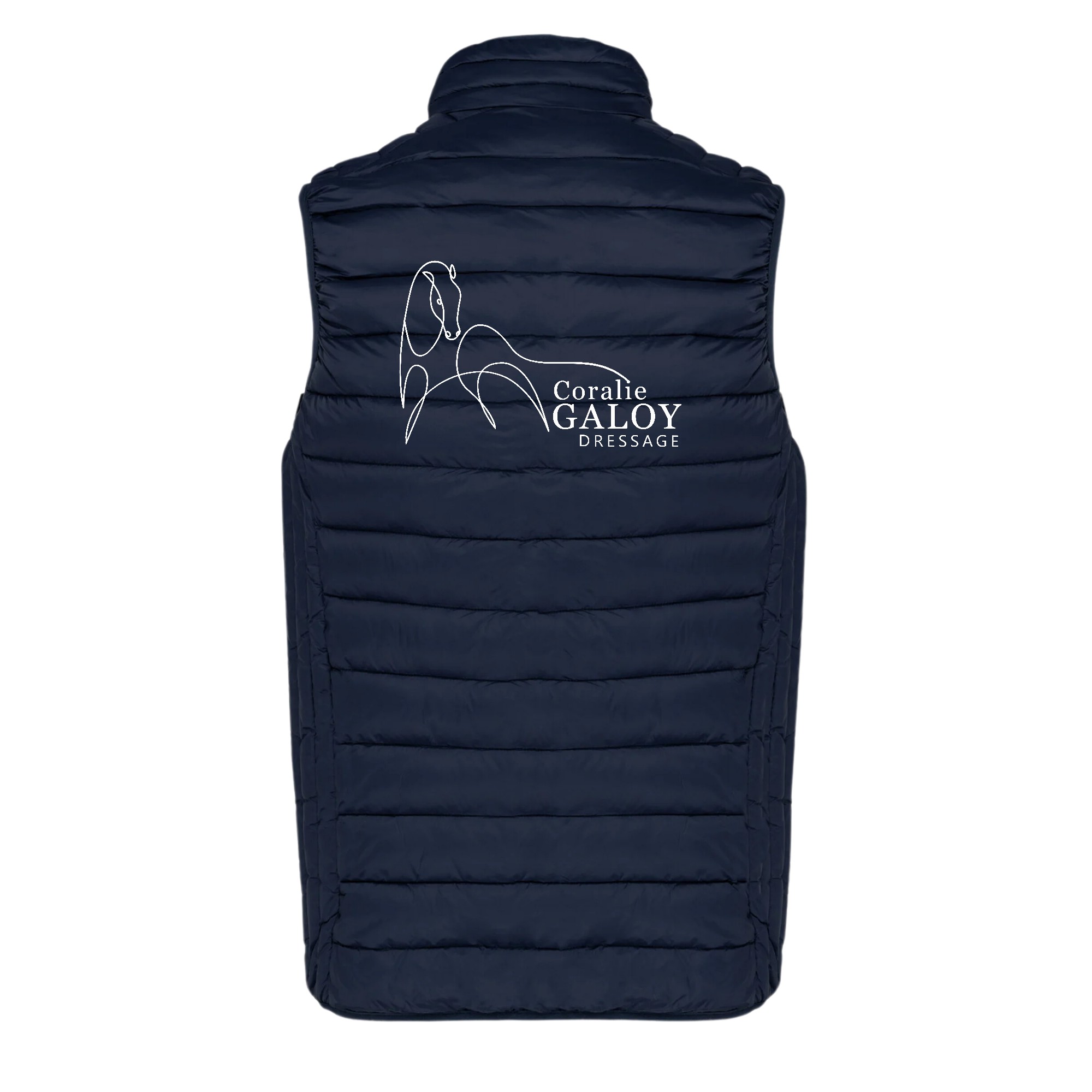 DOUDOUNE SANS MANCHES (enfant) - Coralie Galoy Dressage - Navy - K6115 – Image 3