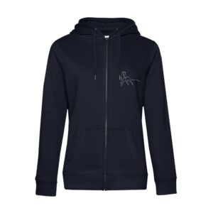 SWEAT ZIPPÉ (femme) - Coralie Galoy Dressage - Navy - BCW03Q