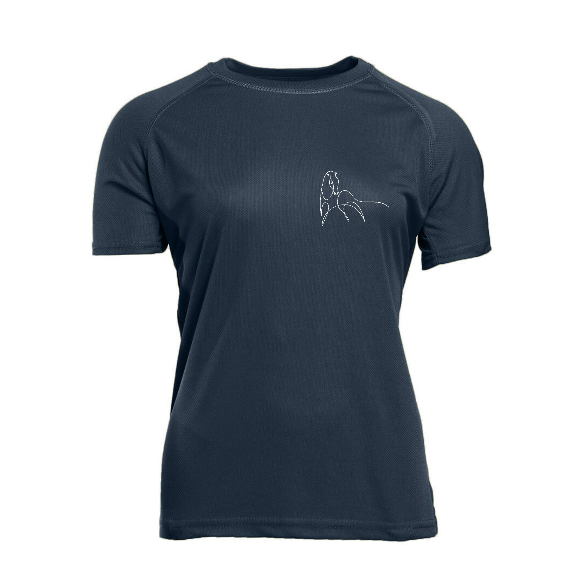 T-Shirt respirant (femme) - Coralie Galoy Dressage - Navy - IB301