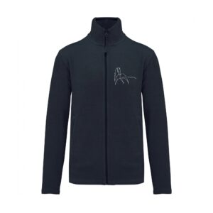 Veste micropolaire zippée (homme) – Coralie Galoy Dressage - Navy – K911
