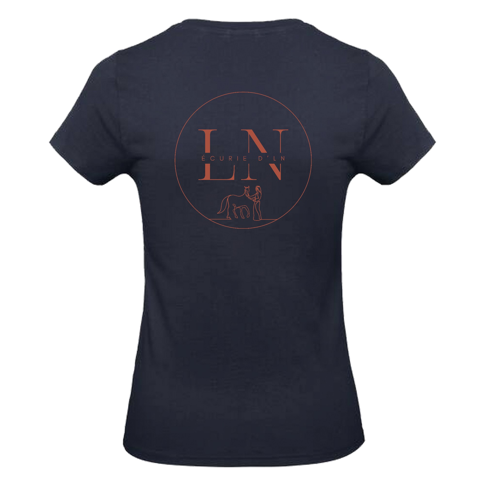 T-SHIRT (femme) - Écurie d'LN - Navy - BC04T – Image 3