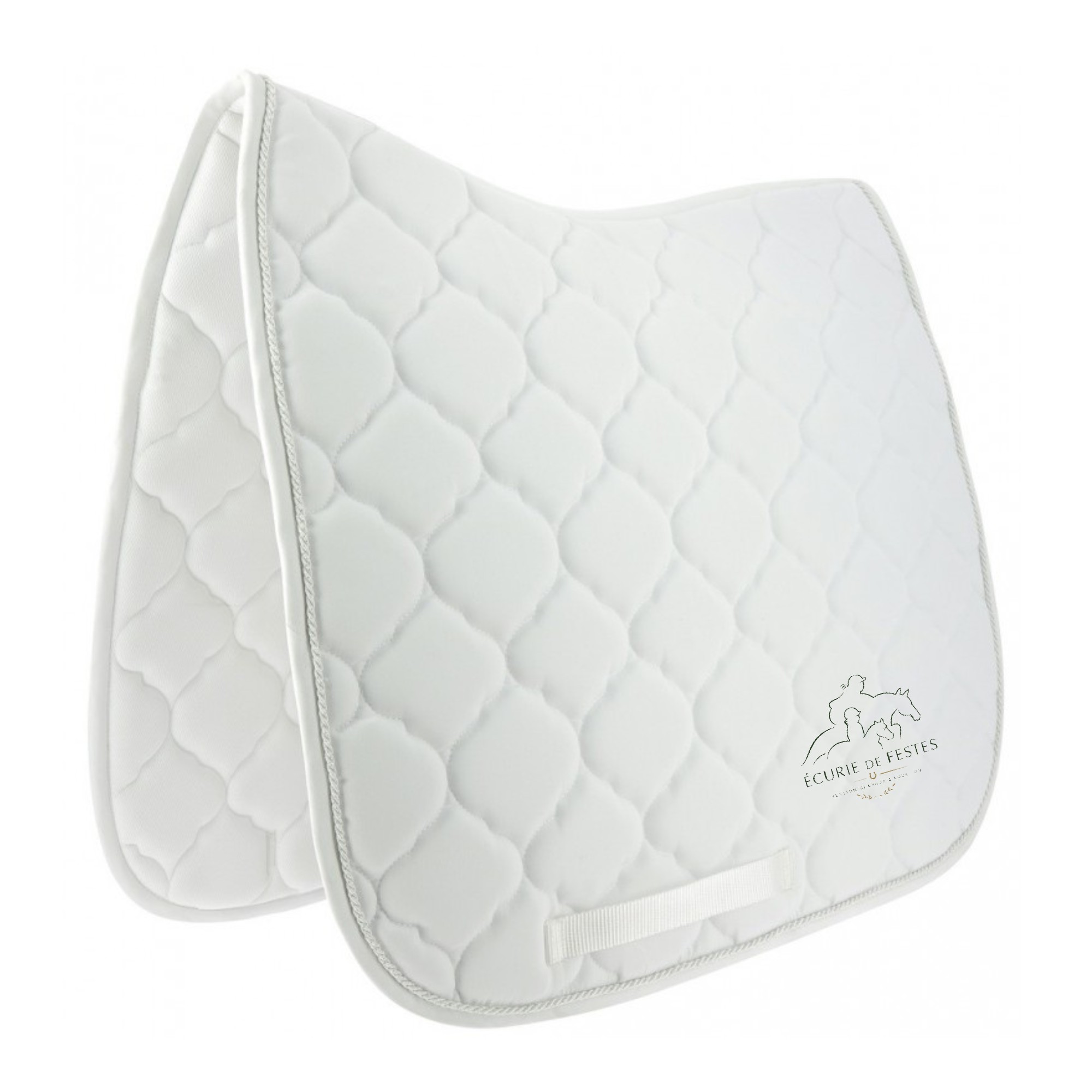 Tapis de dressage - Riding World - ECURIE DE FESTES - blanc - 204536