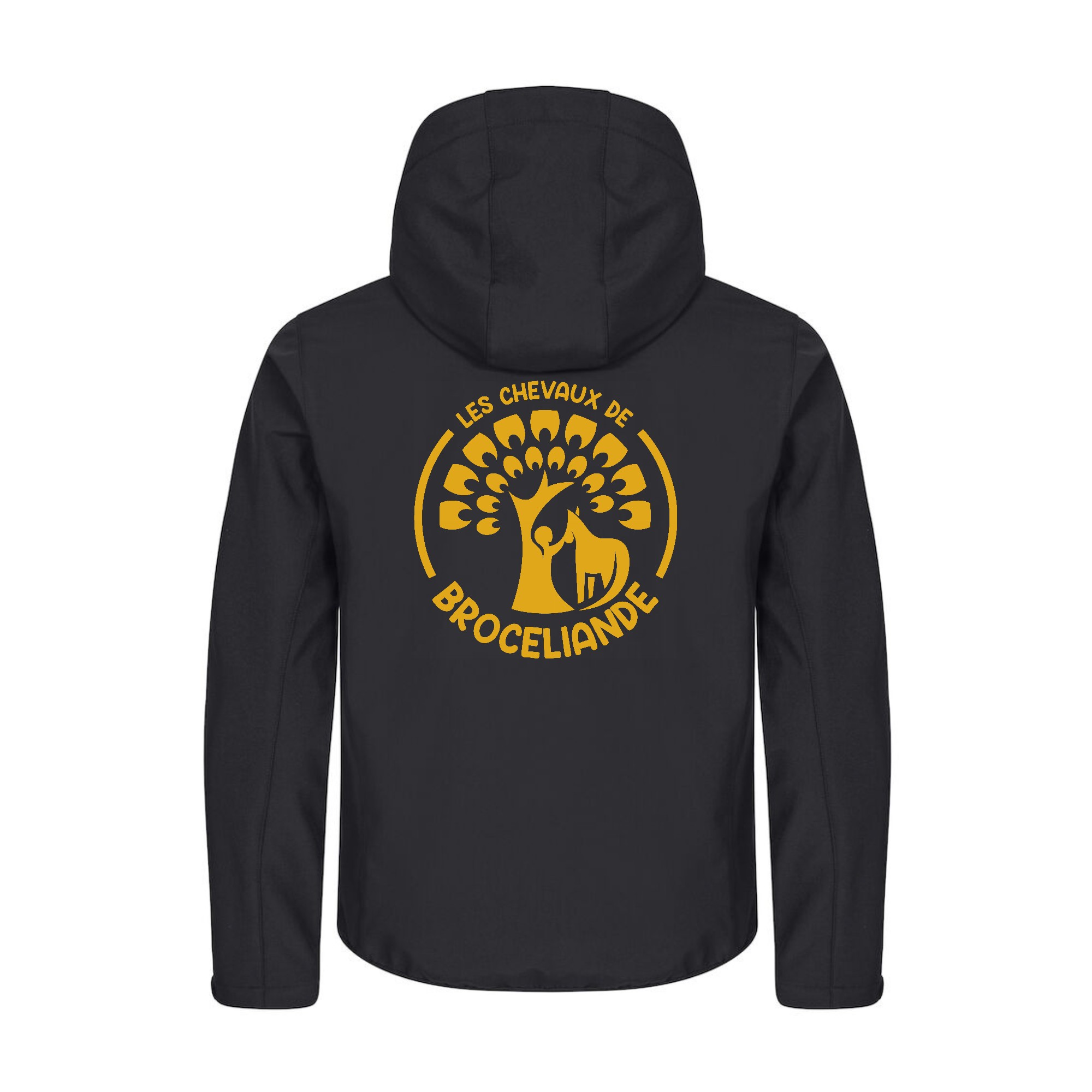 SOFTSHELL "Classic" (homme) - Les Chevaux de Brocéliande - Noir - 0200912 – Image 3