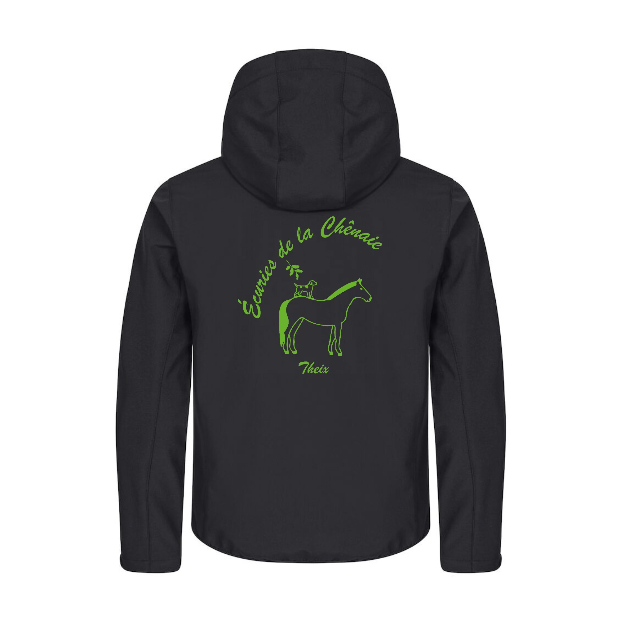 SOFTSHELL "Classic" (homme) - Les écuries de la Chênaie - Noir - 0200912 – Image 3