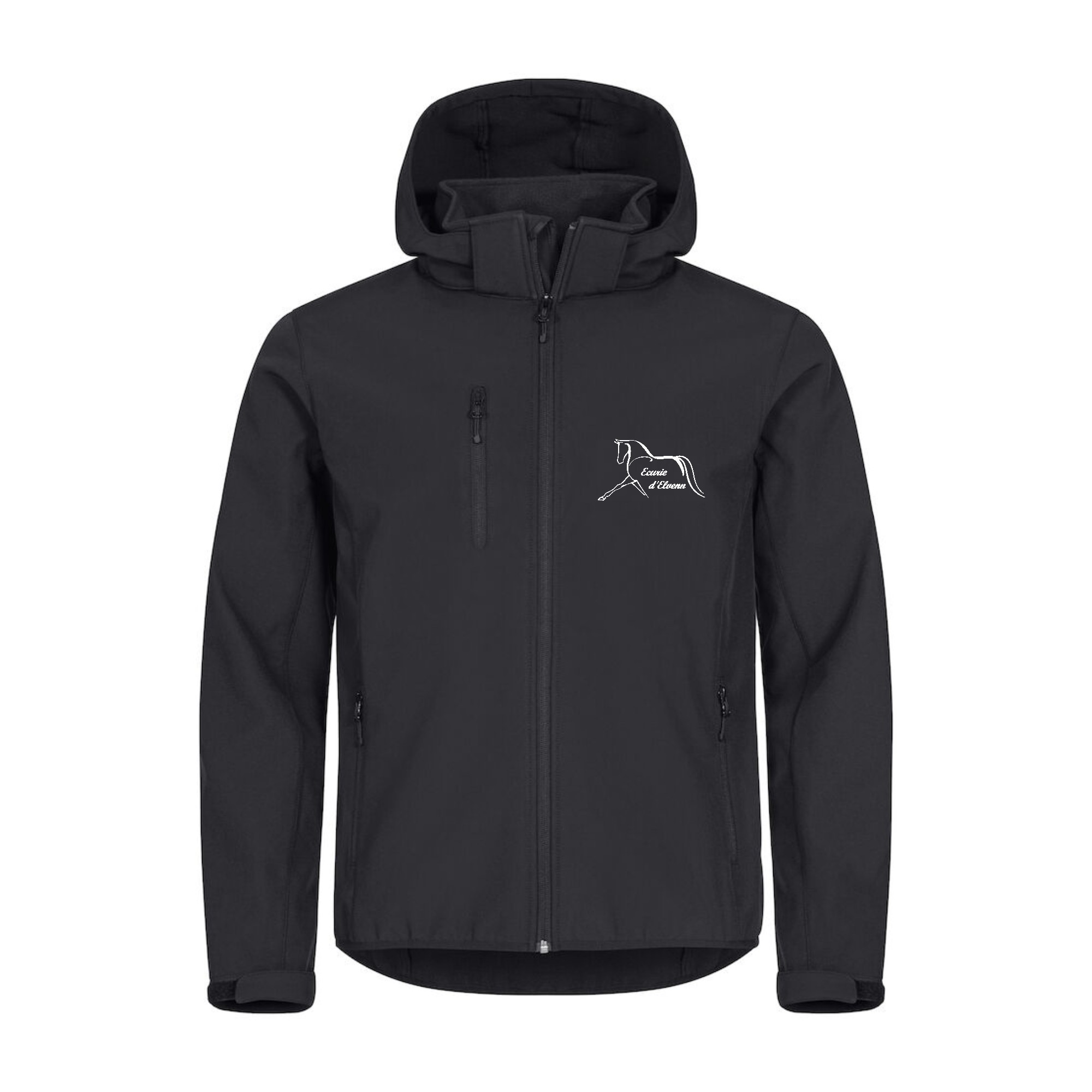 SOFTSHELL "Classic" (homme) - Écurie d'Elvenn - Noir - 0200912