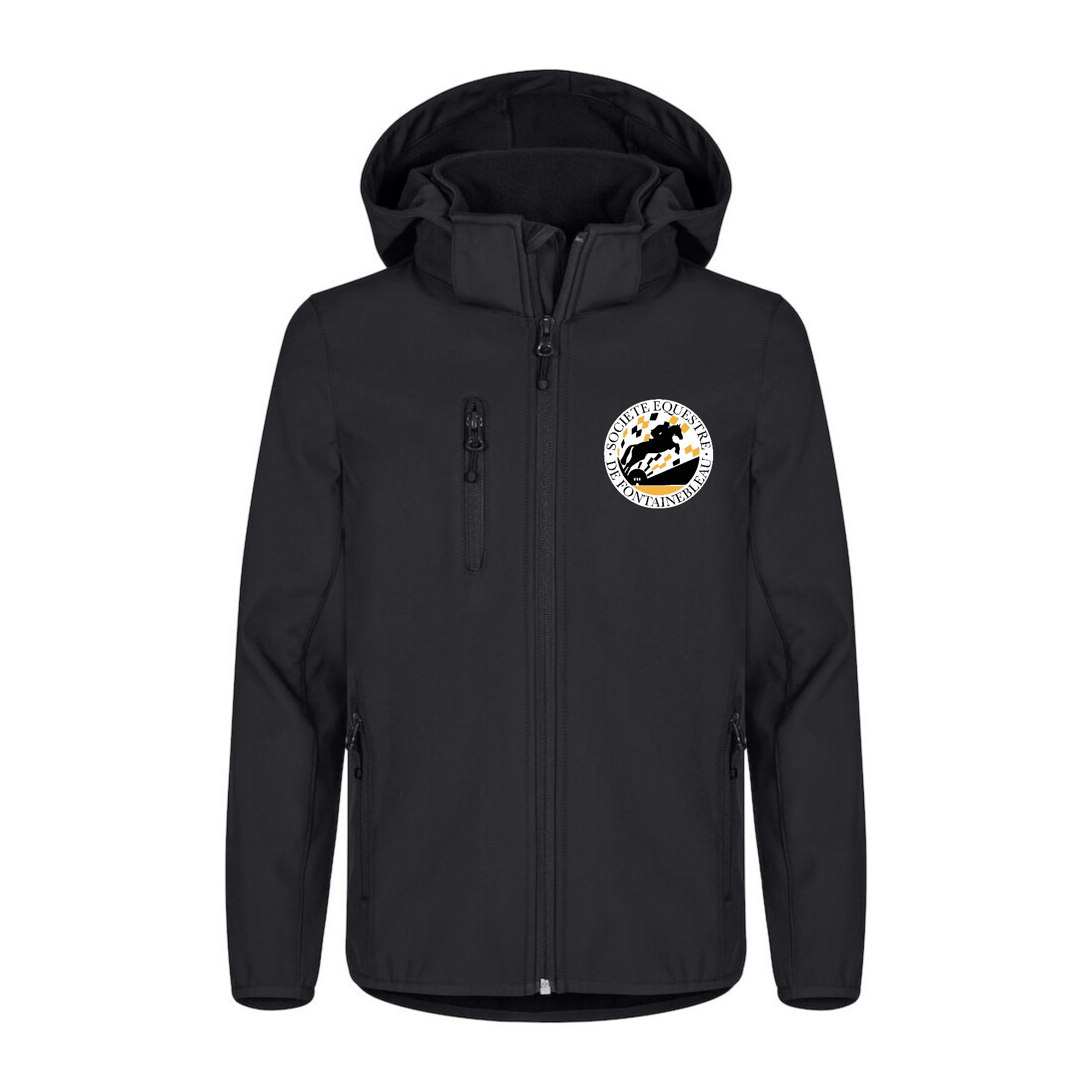 SOFTSHELL "Classic" (enfant) - Société équestre de Fontainebleau - Noir - 0200909