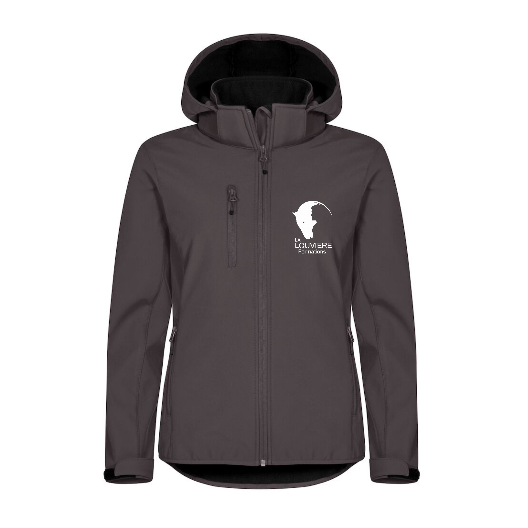 SOFTSHELL "Classic" (femme) - La Louvière Formations - Gris anthracite - 0200917
