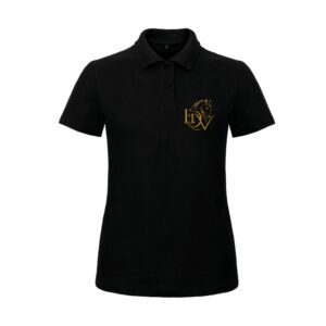 POLO (femme) - Ecurie des deux V - Noir - BCI1F