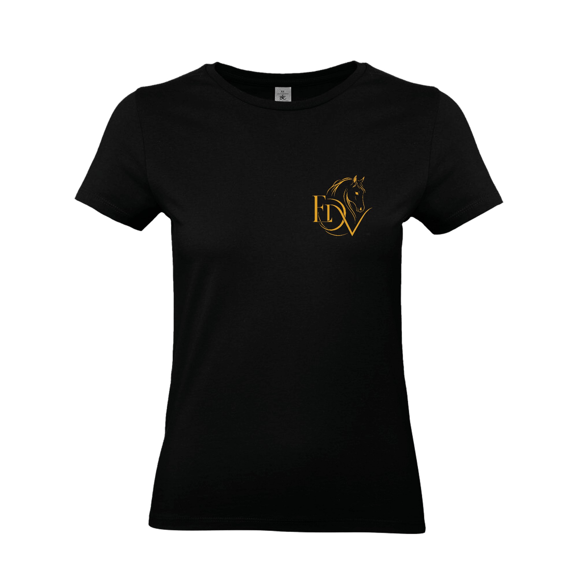 T-SHIRT (femme) - Ecurie des deux V - Noir - BC04T