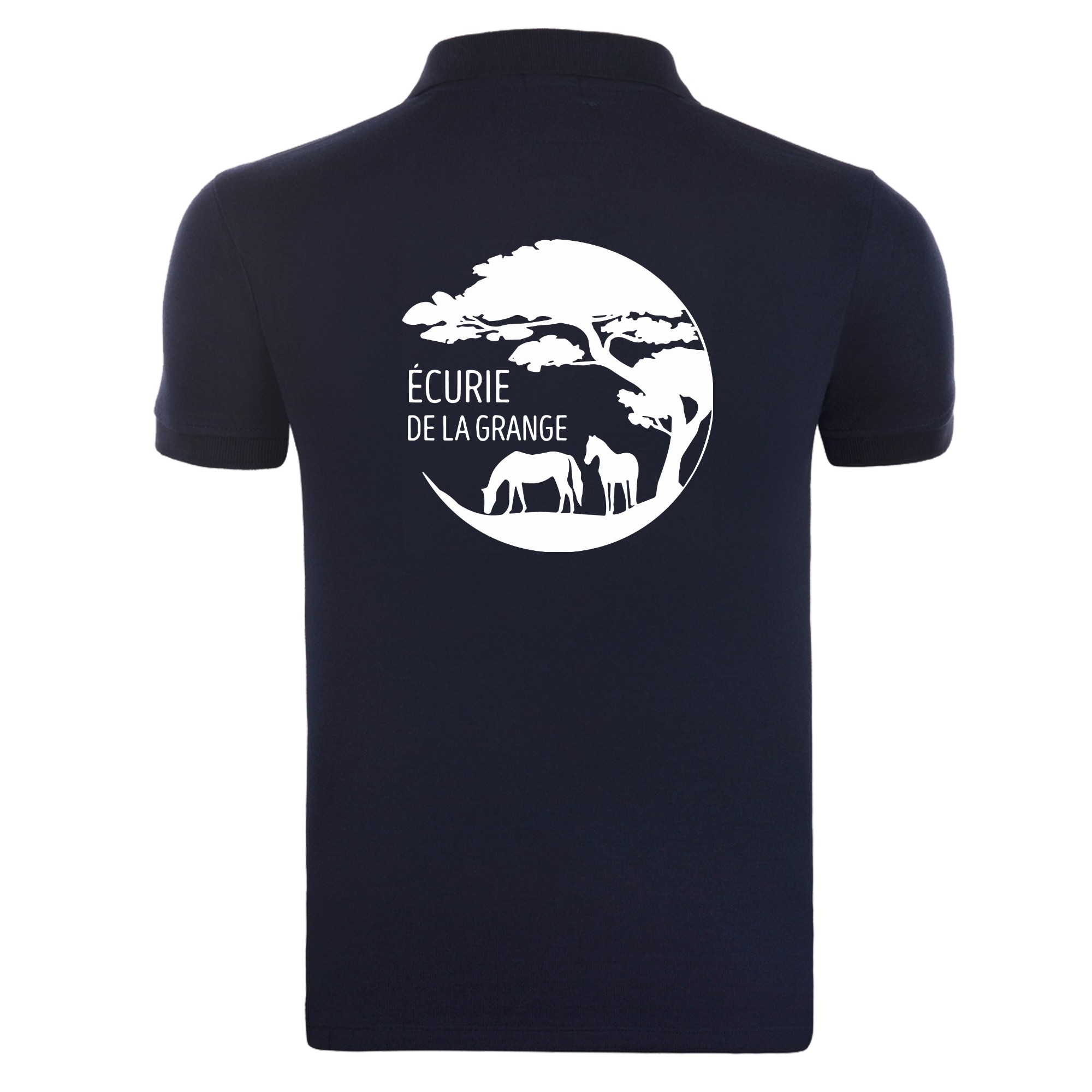 POLO premium (enfant) - Ecurie de la Grange - Navy - K249 – Image 3