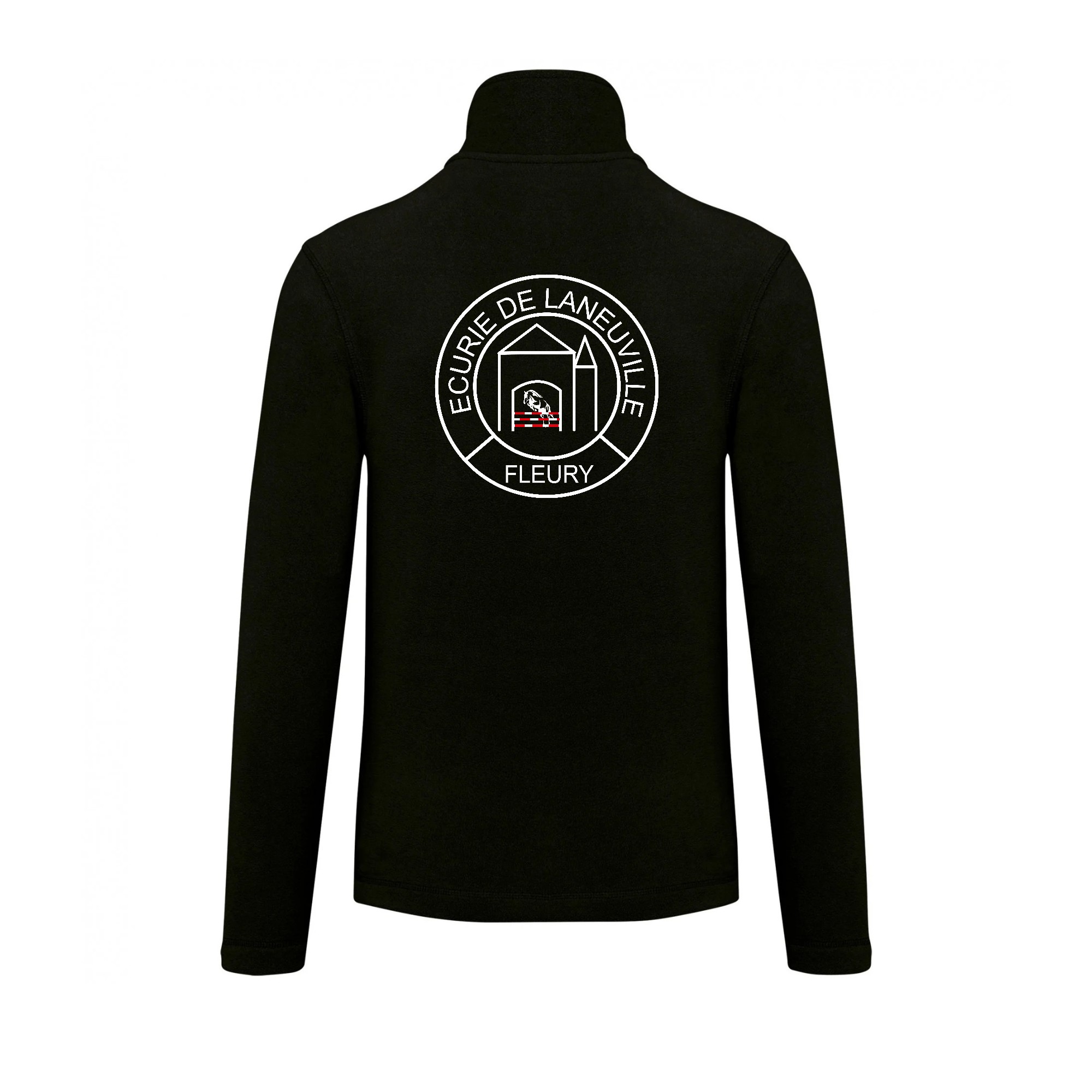 Veste micropolaire zippée (homme) – Ecurie de Laneuville - Noir – K911 – Image 3