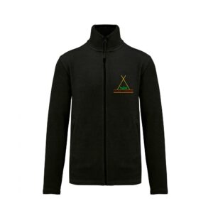 Veste micropolaire zippée (enfant) – Ecurie du vermois - Noir – K920