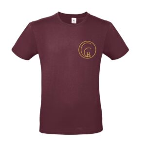 T-SHIRT (homme) - À l'Harmonie des chevaux - Bordeaux - BC03T
