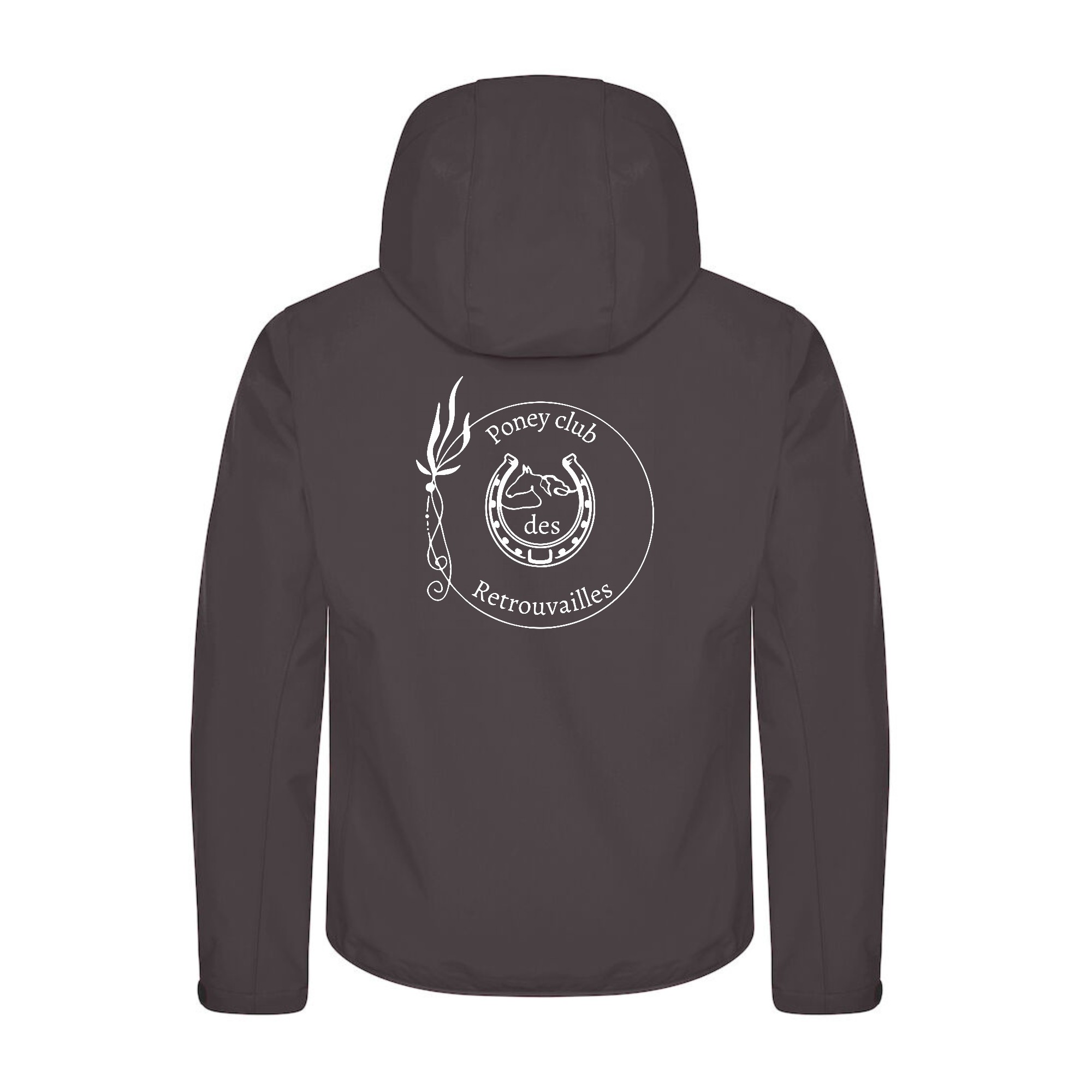 SOFTSHELL "Classic" (homme) -Poney club des Retrouvailles - Gris Anthracite - 0200912 – Image 3