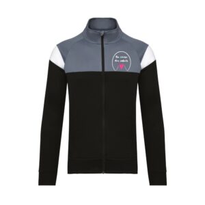 Veste de survêtement zippée (enfant) - Au cœur des sabots - Noir - PA391