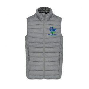 DOUDOUNE SANS MANCHES (femme) - Les cavaliers de Vausseroux - Gris chiné - K6114