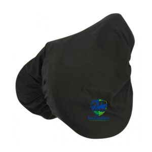 Housse de selle en coton Ridding World - Les cavaliers de Vausseroux - Noir - 205100