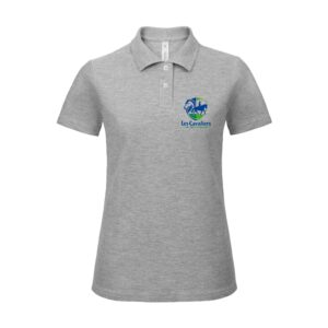 POLO (femme) - Les cavaliers de Vausseroux - Gris chiné - BCI1F