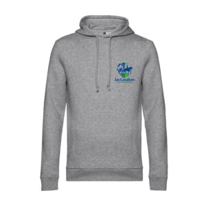 SWEAT A CAPUCHE (enfant) - Les cavaliers de Vausseroux - Gris chiné - K477