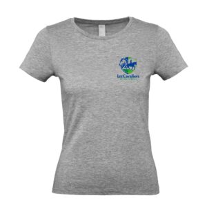 T-SHIRT (femme) - Les cavaliers de Vausseroux - Gris chiné - BC04T