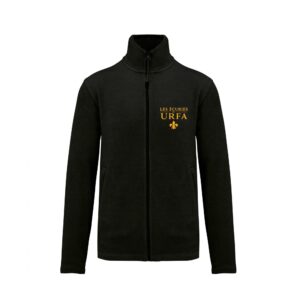 Veste micropolaire zippée (homme) – Les écuries d'Urfa - Noir – K911