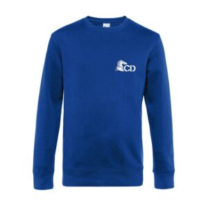SWEAT COL ROND (femme) - Les écuries de Verlin - Bleu roi - BCW01Q