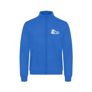 SWEAT ZIPPE SANS CAPUCHE (femme) - Les écuries de Verlin - Bleu roi - 021039