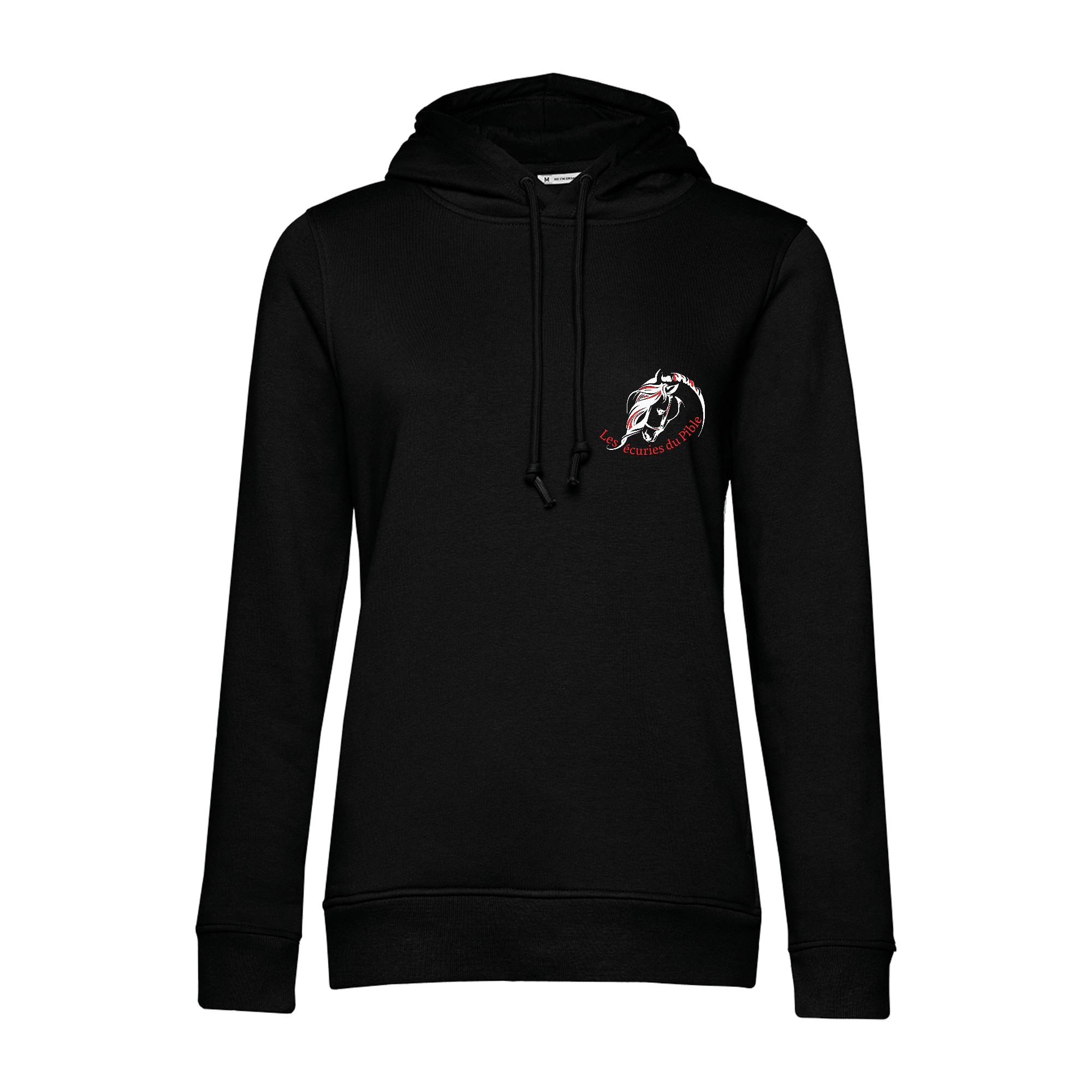SWEAT A CAPUCHE (femme) – Les ecuries du pible - Noir - BCW34B