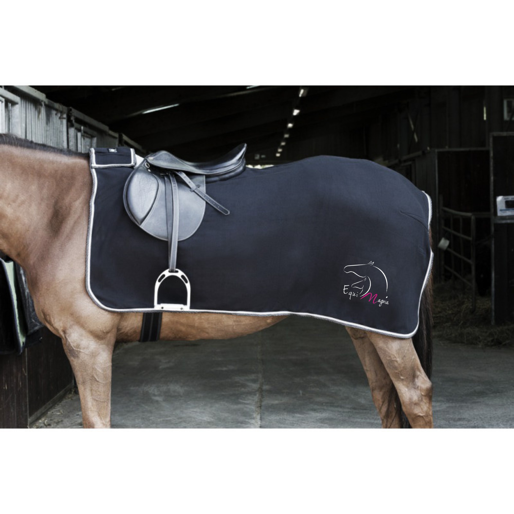 Couvre-reins polaire Riding World - Les Equimagniaques - Noir - 400154