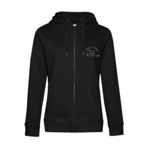 SWEAT ZIPPÉ (femme) - Les Equimagniaques - Noir - BCW03Q