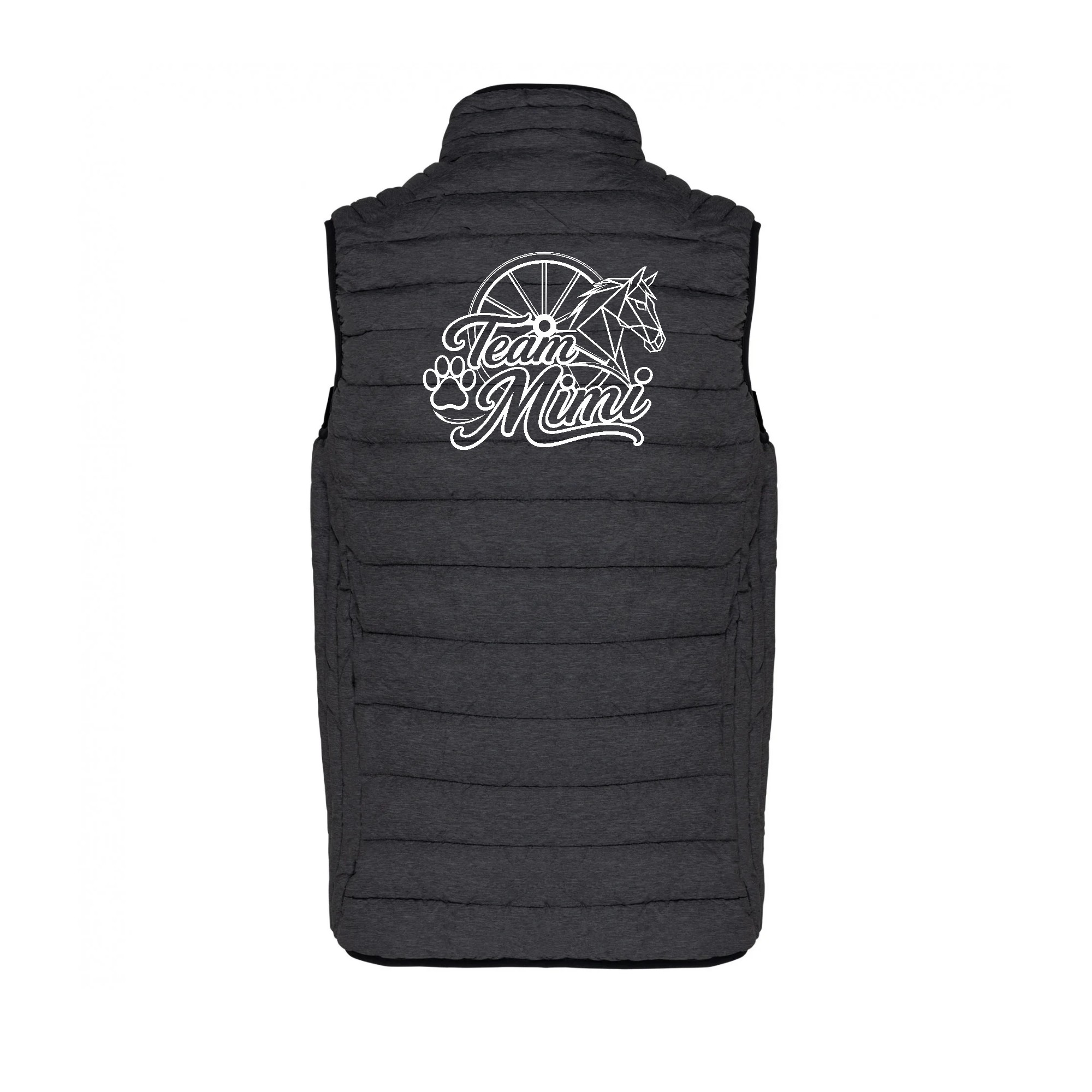DOUDOUNE SANS MANCHES (femme) - Élevage des trois m - Gris Anthracite - K6114 – Image 3