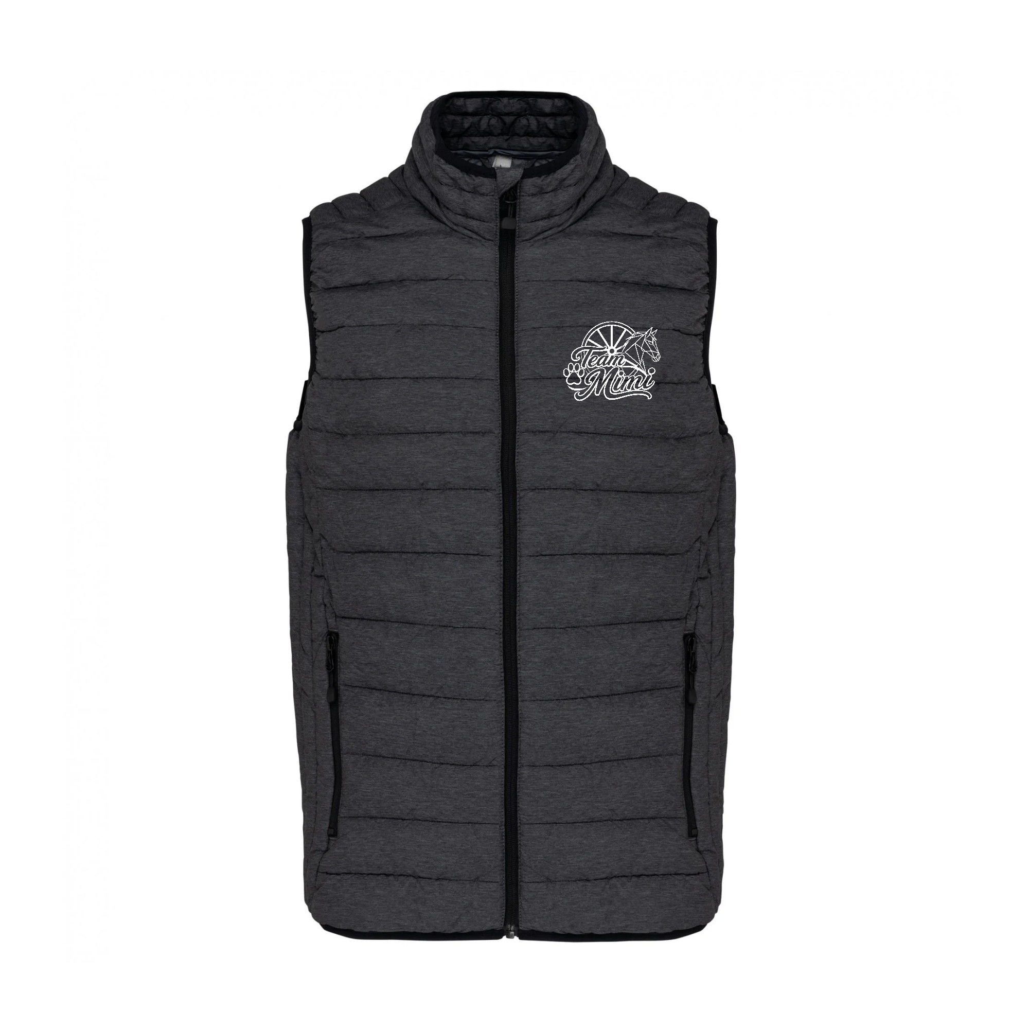 DOUDOUNE SANS MANCHES (femme) - Élevage des trois m - Gris Anthracite - K6114