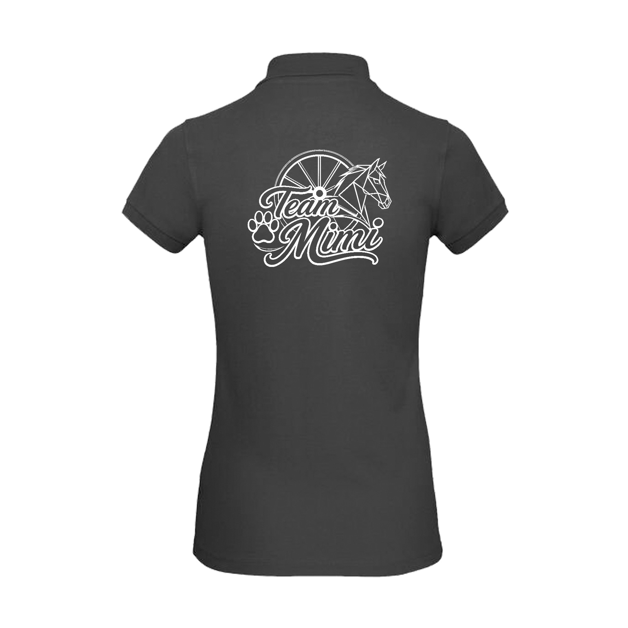 POLO (femme) - Élevage des trois m - Gris Anthracite - BCI1F – Image 3