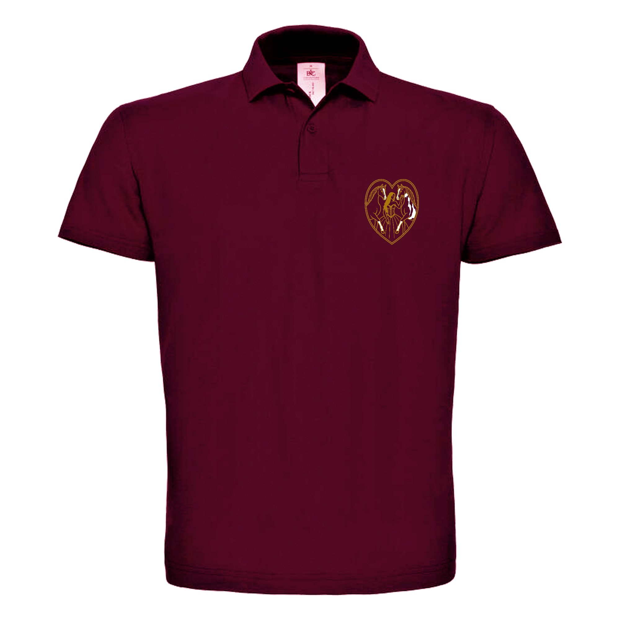 Polo premium (homme) - Licorne Show - Bordeaux - BCU426 – Image 4