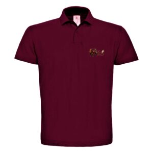 Polo premium (homme) - Licorne Show - Bordeaux - BCU426